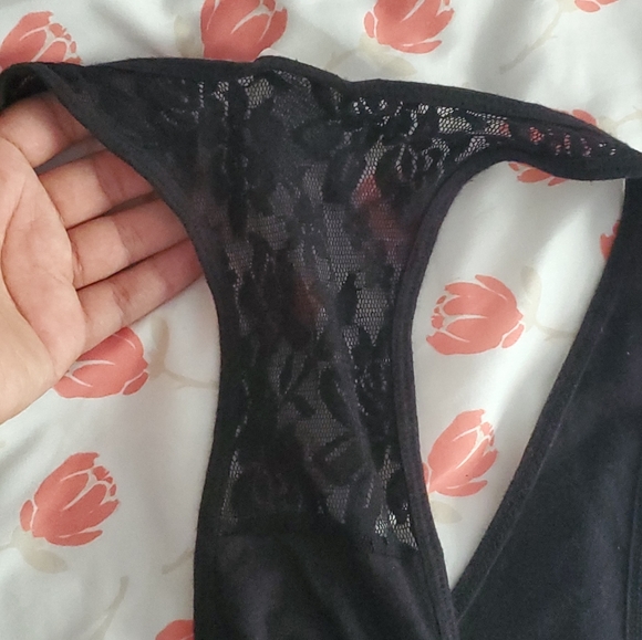 PINK Star Skull Lace Muscle Tank - Picture 2 of 6